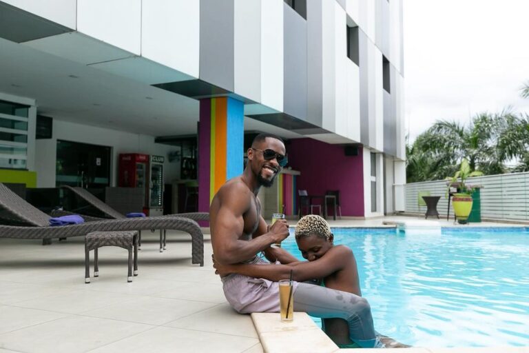 Enjoying the good life at Ibis Styles where the pool is refreshing and the company feels betterpool poolday cocktails accrahotels ibisstyleshotel 768x512